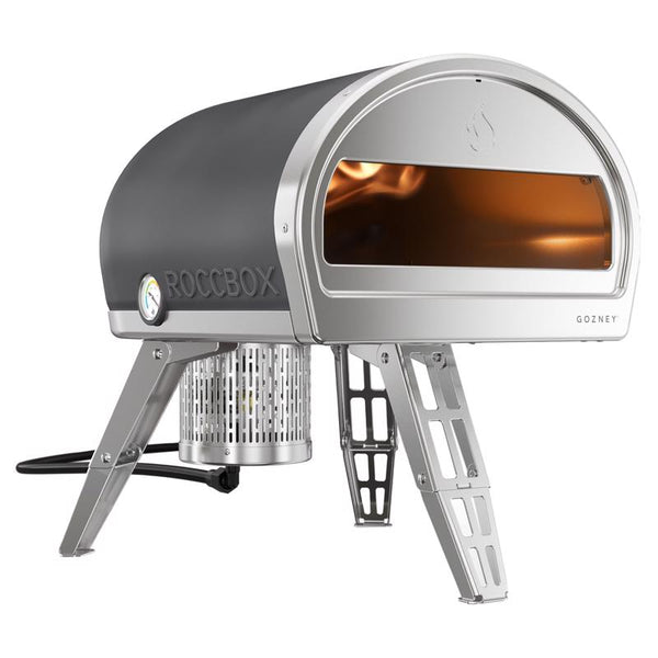 Horno de pizza para exteriores a gas propano Gozney Roccbox, color gris