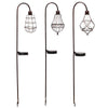 Alpine Solalris Bronze Glass/Iron 33 in. H Edison Bulb Solar Garden Stake (Pack of 6)