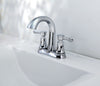 OakBrook Verona Chrome Two-Handle Bathroom Sink Faucet 4 in.