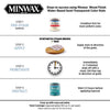Minwax Wood Finish Water-Based Semi-Transparent Pure White Tint Base Water-Based Wood Stain 1 qt (Pack of 4)