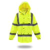 Boss Hi-Vis Yellow Polyester Rain Jacket L