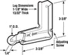 Prime-Line 1 in. D X 1/4 in. L Mill Aluminum/Nylon/Steel Roller Assembly 1 pk