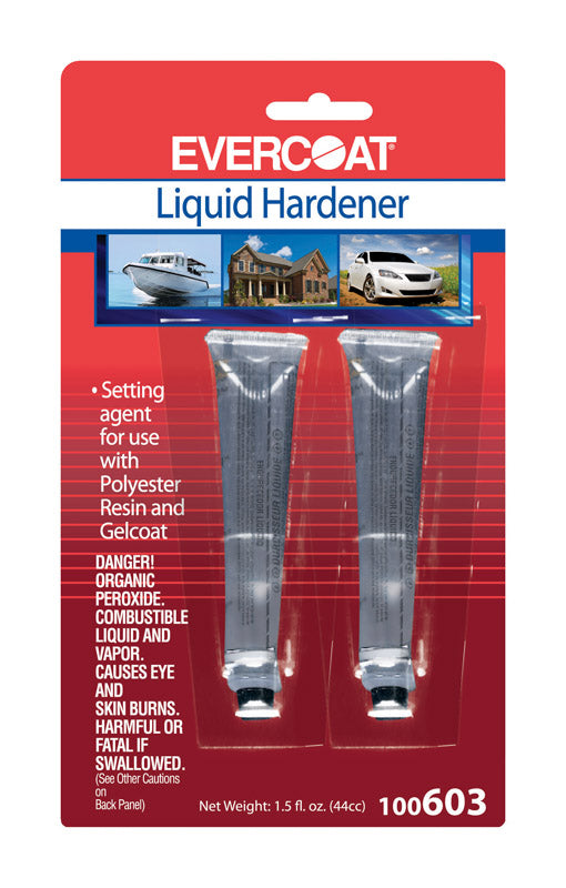 Evercoat Clear Liquid Hardener 1-1/2 oz. for Polyester Resin and Gel Coat Setting Agent