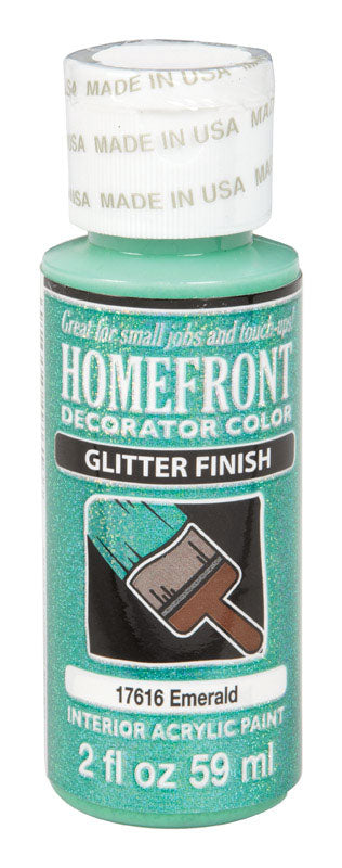 Homefront Glitter Emerald Hobby Paint 2 oz. (Pack of 3)