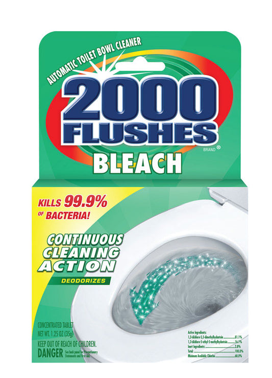2000 Flushes Clean Scent Automatic Toilet Bowl Cleaner 1.25 oz. Tablet (Pack of 12)