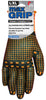 Midwest Quality Gloves One Size Fits All Black/Orange Grip Gloves (Pack of 6)