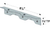 Simpson Strong-Tie Galvanized Steel 12 ga. Staircase Angle 1.5 W x 8.5 L in.