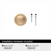 Amerock Everyday Basics Loop Round Cabinet Knob 1-3/16 in. D 1 in. Champagne Bronze 1 pk
