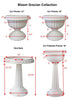 Bloem Grecian Urn 10.5 in. H x 12 in. Dia. Plastic Flower Pot Charcoal (Pack of 12)