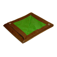 Dry Top 10 ft. W X 20 ft. L Medium Duty Polyethylene Poly Tarp Brown/Green