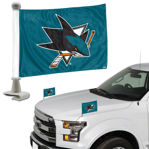 NHL - San Jose Sharks Ambassador Car Flags - 2 Pack