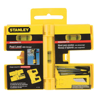 Stanley 6-1/8 in. Plastic Magnetic Post Level 3 vial