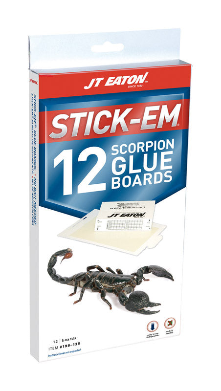 JT Eaton Stick-Em Glue Board 12 pk (Pack of 12)