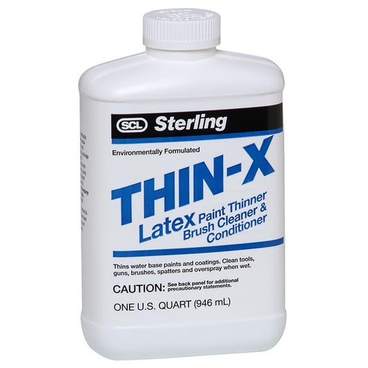 Sterling Thin-X Semi Jelled Latex No Odor Paint Thinner Liquid 1 qt. (Pack of 6)