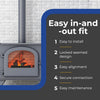 DuraVent DuraBlack 6 in. D X 6 in. D 45 deg Galvanized Steel Stove Pipe Elbow