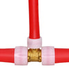 Apollo PEX-A 3/4 in. Expansion PEX in to T X 3/4 in. D Barb  Brass Reducing Tee (Pack of 25)