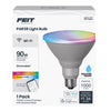 Feit Smart Home PAR38 E26 (Medium) Smart-Enabled LED Bulb Color Changing 90 Watt Equivalence 1 pk - Open Box