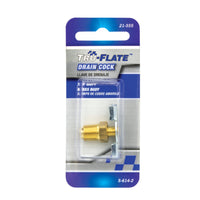 Tru-Flate Brass/Steel Drain Cock 1/8 in. Male NPT 1 pc. 