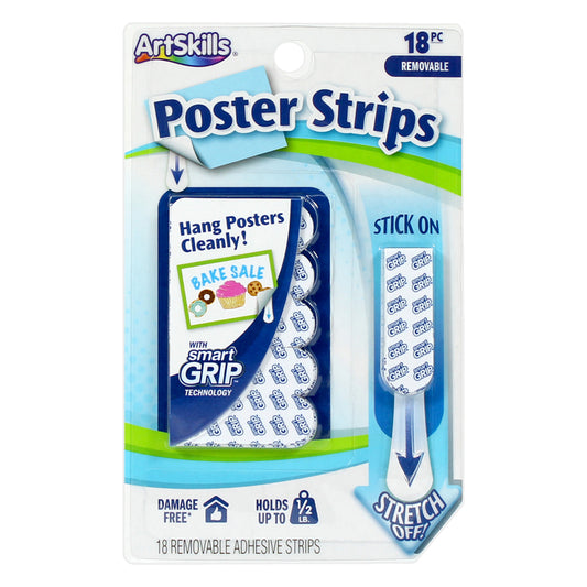 ArtSkills White Poster Strips 0.5 lb 18