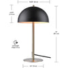 Globe Electric Luna 15 in. Matte Black Desk Lamp (Pack of 2)
