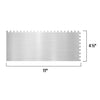 QEP 11 in. W X 4-1/2 in. L Stainless Steel Square Notched Trowel