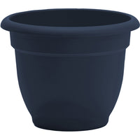 Bloem Ariana Planter 12 in. Dia. Plastic Flower Pot Navy
