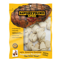 Savory Prime American Supreme Medium Adult Mini Bones Beef Rawhide 2-3 in. L 10 pk