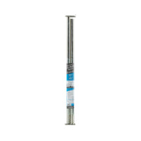 John Sterling Pro 48 in. L X 1 in. D Adjustable Platinum Steel Closet Rod