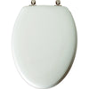 Mayfair by Bemis Edgewater Elongated White Enameled Wood Toilet Seat - Open Box