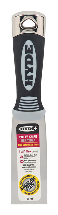 Hyde 1-1/2 in. W Stainless Steel Flexible Putty Knife (Pack of 5)