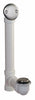 Keeney Foot Lok Stop 1-1/2 in. D Brushed Plastic Bath Drain