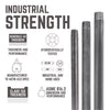 B&K Mueller 3/8 in. MPT x 3 in. L Black Steel Nipple (Pack of 5)