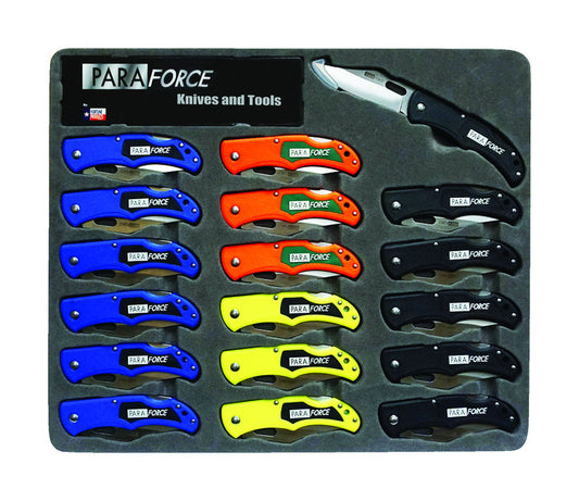 AccuSharp PARAFORCE Assorted 420 Steel 15 in. Folding Knife (Pack of 18)