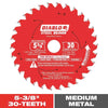 Diablo Steel Demon 5-3/8 in. Dia. x 20 mm Carbide Circular Saw Blade 30 teeth 1 pk