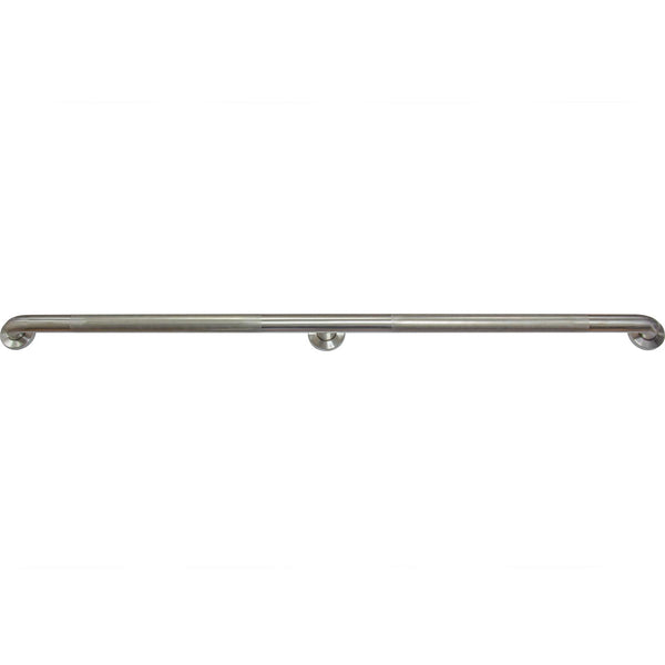 Knurled Grab Bar, 54 Inches, 1-1/2" Diameter, 1-1/2" Wall Clearance, Concealed Screws, Satin Stainless Steel by Stone Harbor Hardware