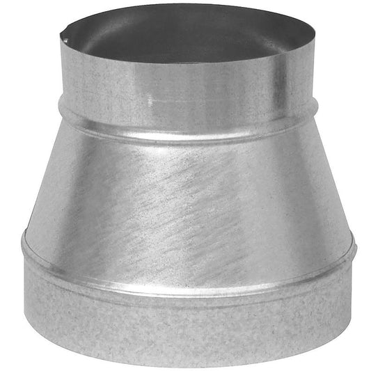 Imperial Gray Crimp On Large End Galvanized Steel Furnace Pipe Reducer and Increaser 10 x 8 Dia. in. 26 ga.