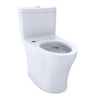 TOTO® Aquia® IV One-Piece Elongated Dual Flush 1.28 and 0.9 GPF WASHLET®+ and Auto Flush Ready Toilet with CEFIONTECT®, Cotton White - CST646CEMFGNAT40#01