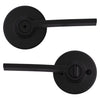 Kwikset Ladera Matte Black Privacy Lever Right or Left Handed