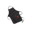 Weber Black Cotton Apron with Red Kettle Embroidery One Size Fits All Adjustable Neck Strap 