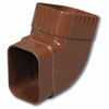 Amerimax 4.5 in. H x 5 in. W x 4.5 in. L Brown Vinyl B Gutter Elbow (Pack of 20)