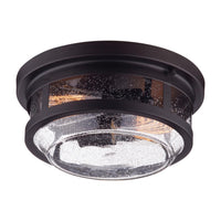 Globe Electric Wolfe Switch Natural Bronze Dimmable Outdoor Light Fixture Hardwired - Open Box