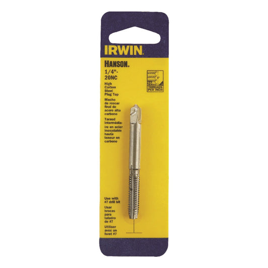 Irwin Hanson High Carbon Steel SAE Fraction Tap 1/4 in.-20NC 1 pc.