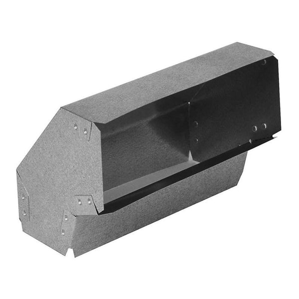 Codo de fabricación imperial de 2-1/2" de diámetro x 2-1/2" de diámetro de acero galvanizado de calibre 30 de 90 grados (paquete de 6)