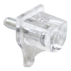 Prime-Line Clear Plastic/Steel Shelf Support Peg 1/8 inch Ga. 0.8 in. L 10 lb