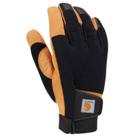 Carhartt Men's Indoor/Outdoor Grip Gloves Black/Yellow L 1 pair