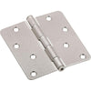 National Hardware 4 in. L Satin Nickel Door Hinge 1 pk - Deal of The Week