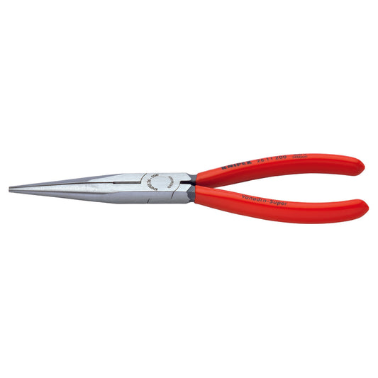 Knipex 8 in. Chrome Vanadium Steel Long Nose Pliers/Cutter Red 1 pk