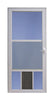 Larson 81 in. H X 36 in. W Aluminum White Full-View Reversible Pet Storm Door