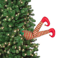 Mr. Christmas Green/Red Elf Kicker Animated Decor 16 in. (Pack of 4)