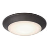 Westinghouse Color Changing Technology 1.25 in. H X 7.5 in. W X 7.5 in. L Frost Black Ceiling Fixtur - Open Box